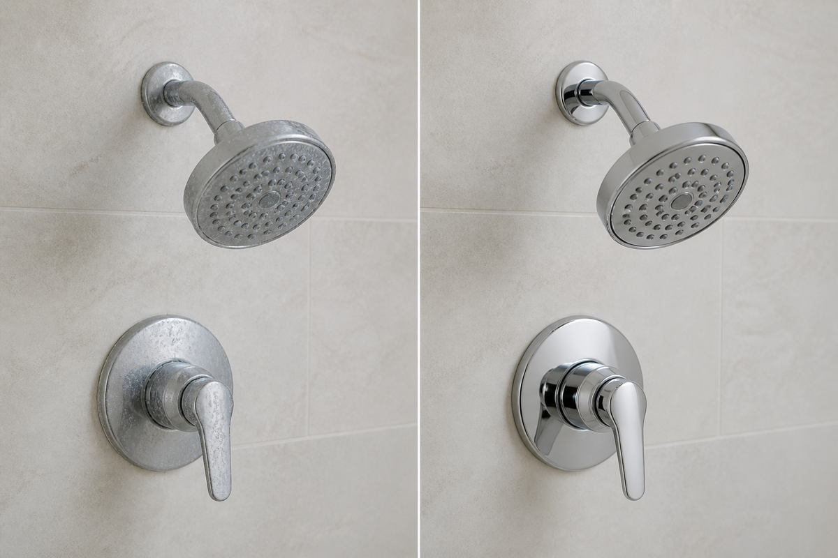Bathroom fitting before cleaning example
